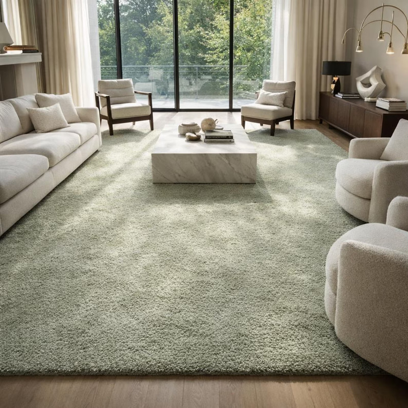 Hand Tufted Wool Area Rug | solid color Luxury Thick Pile Designer Rug & Carpet gallery