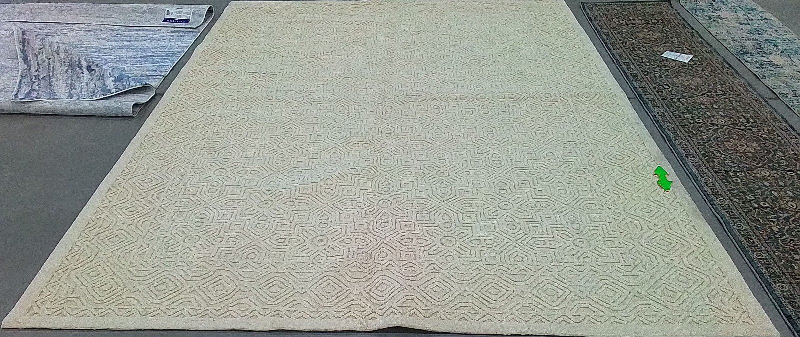 IVORY 9'-0" x 12'-0" Stained Rug, Reduced Price 1172778750 TXT101A-9 gallery