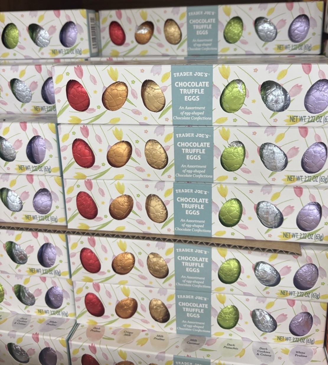 2 Packs Trader Joe's Chocolate Truffle Eggs 2.22oz 63g Assorted Flavors 🐣🐣 gallery