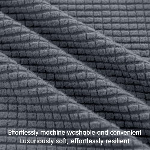 Stretch Couch Cushion Slipcovers Reversible Cushion Replacement X-Large Grey gallery