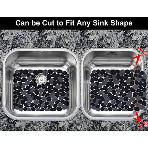 Kitchen Sink Mat Protector Quick Draining Adjustable Dish Drying Mat 2Pcs gallery