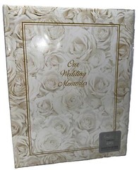 Simplicity White Roses Wedding Record Book 442424 “Our Wedding Memories”