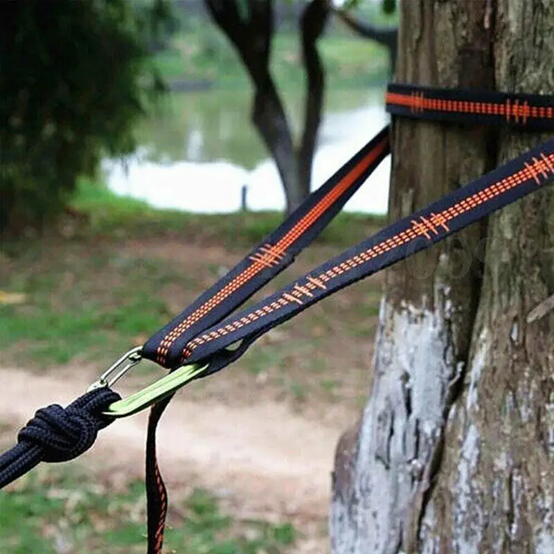 2pcs Hammock Straps Reinforced Polyester High Load-Bearing for Outdoor Camping gallery