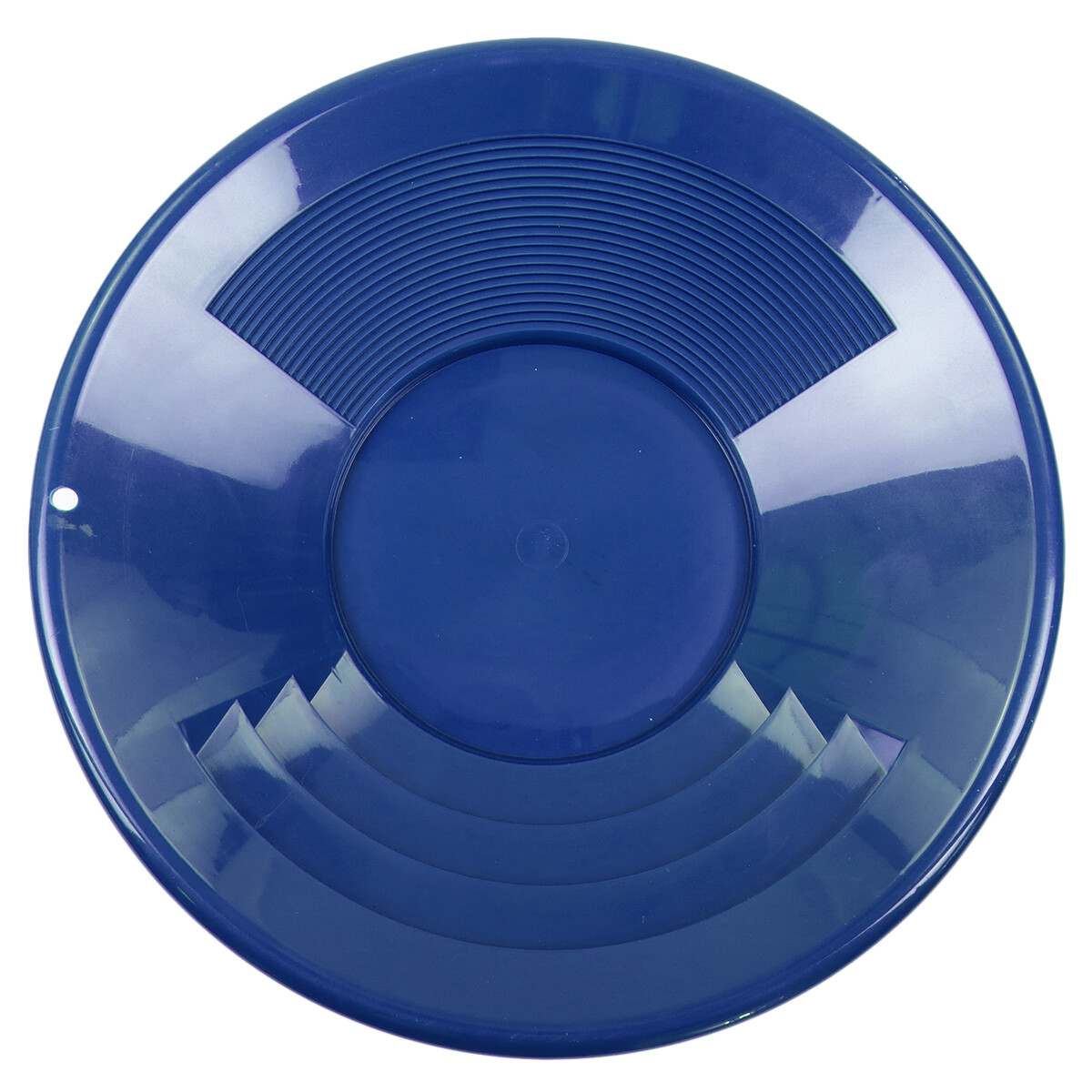 14" BLUE Plastic Gold Pan w/ Shallow & Deep Riffles for Gold Prospecting gallery