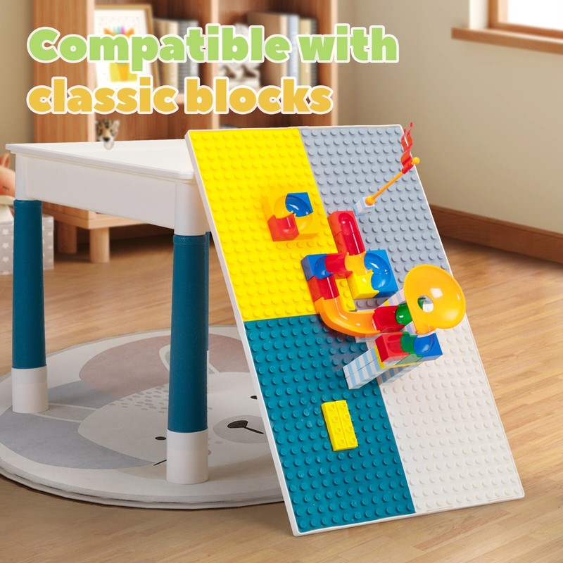 Tobbi Activity Table for Toddlers 3-5, Kids Table and Chair Set Building Blocks gallery
