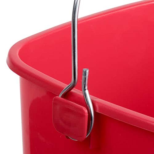 Small Red Sanitizing Bucket - 3 Quart Cleaning Pail - Set of 3 Square Containers gallery