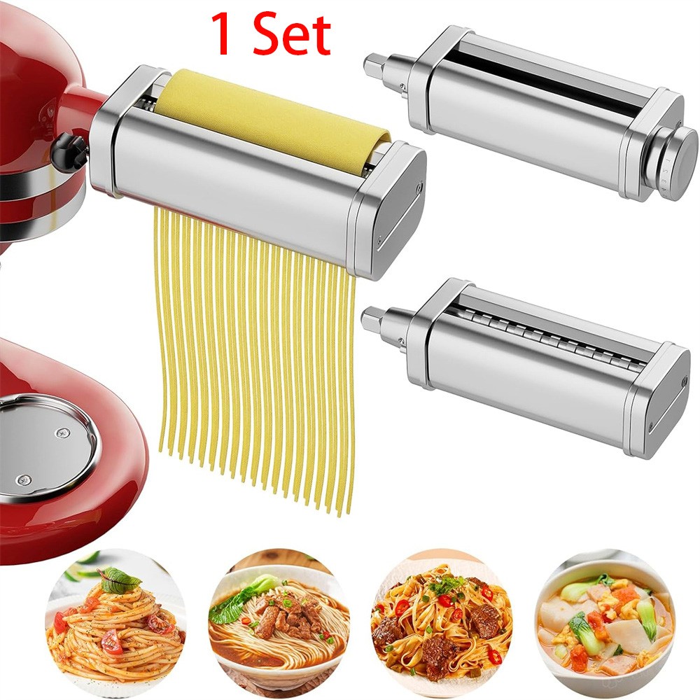 Pasta Maker Spaghetti Roller Vertical Stand Mixer Attachment Set For KitchenAid
