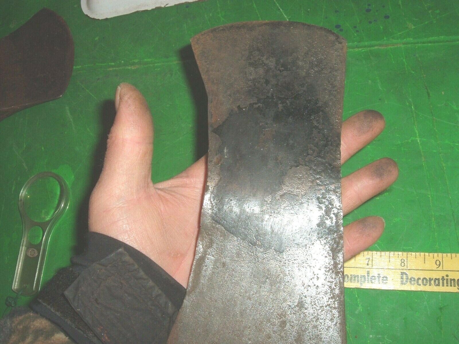 axe head vtg dbl double bit ax axe head tool logging unknown faint letters gallery