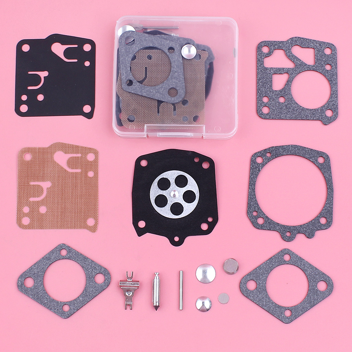 2sets Carb Rebuild Kit For Jonsered 49SP 50 51 52 60 62 66E Chainsaw RK-23HSX gallery
