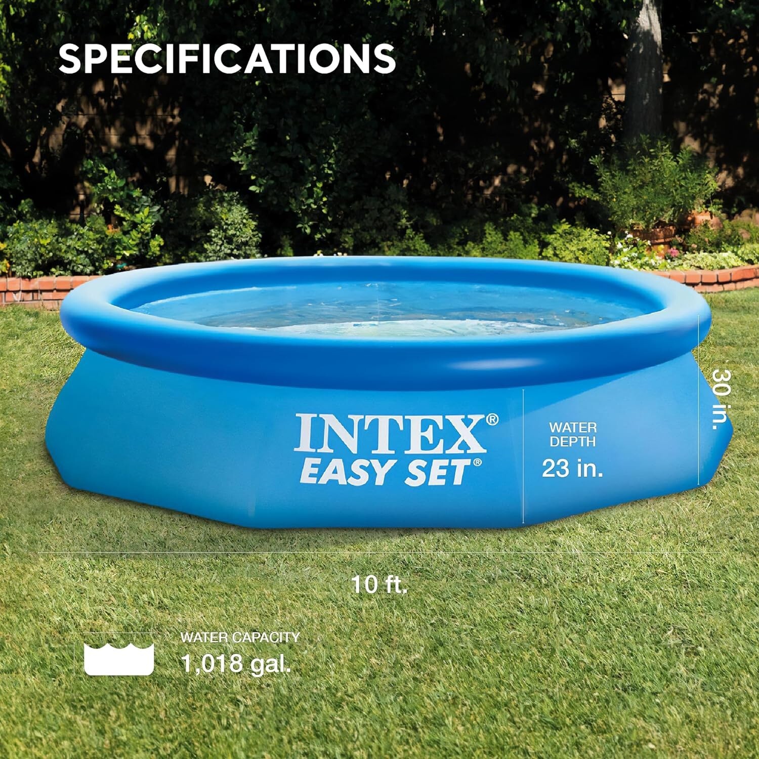 Intex Easy Set 10' X 30" Inflatable Above Ground Swimming Pool gallery