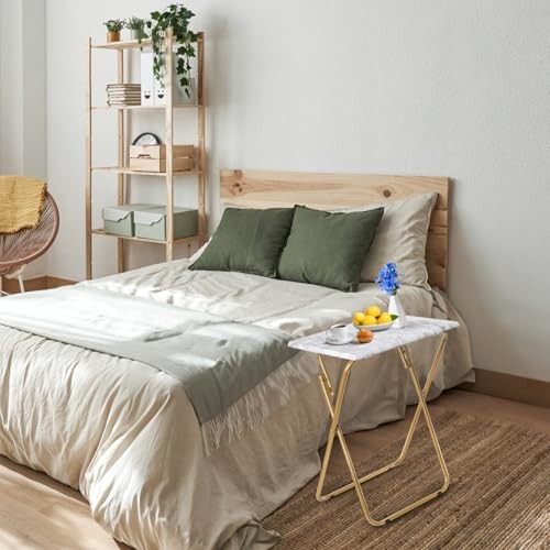 Folding TV Tray Table, Rectangular TV Trays Dinner Snack Table for Eating on gallery
