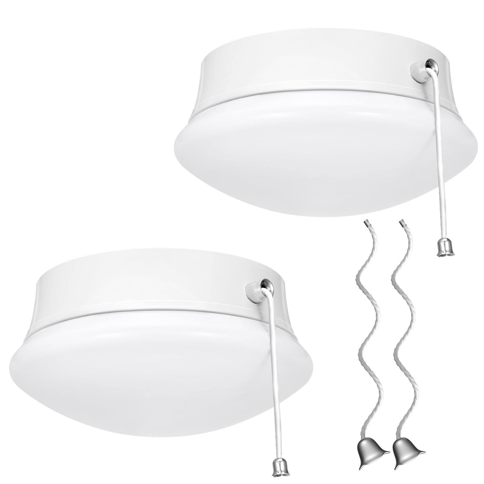 Flush Mount Ceiling Light with Pull Chain Surface Mount LED Light Fixture for... gallery