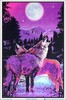 Timberwolves Flocked Blacklight Poster 23" x 35" Two Wolves Under Moonlight gallery