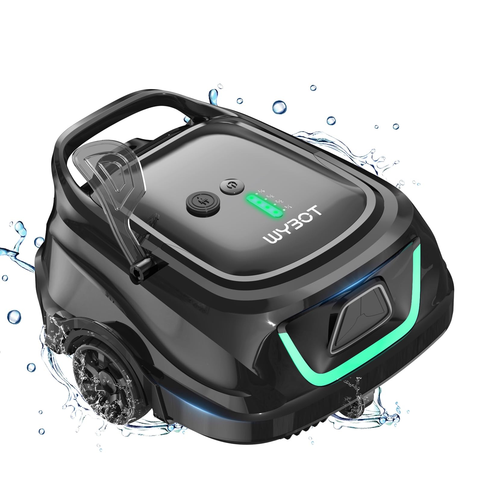 Robotic Pool Cleaner – Dual Layer Filtration, Strong Suction, 130 Mins Runtime, gallery