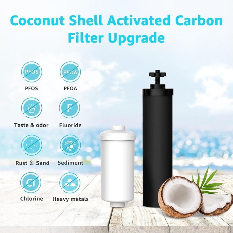 AQUACREST black purification elements and fluoride replacement filter gallery