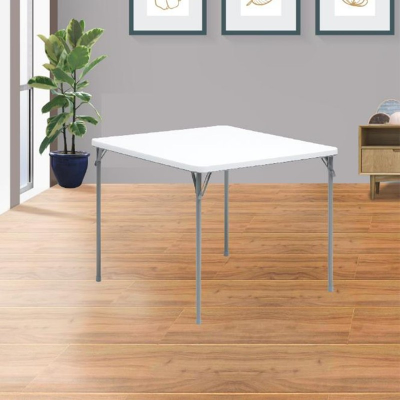 3ft Portable Plastic Folding Table Square Card Table Indoor Outdoor Dining Party gallery