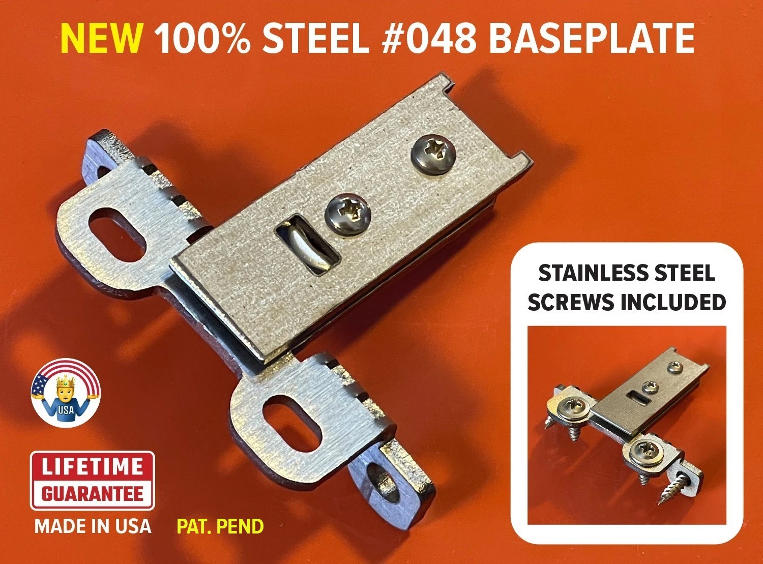 IMPROVED! Grass Cabinet Hinge 048 Base Plate Face Frame Lip Adapter Replica #48 gallery