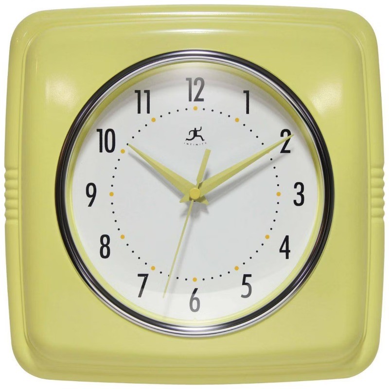 9.25" Square Retro Wall Clock gallery