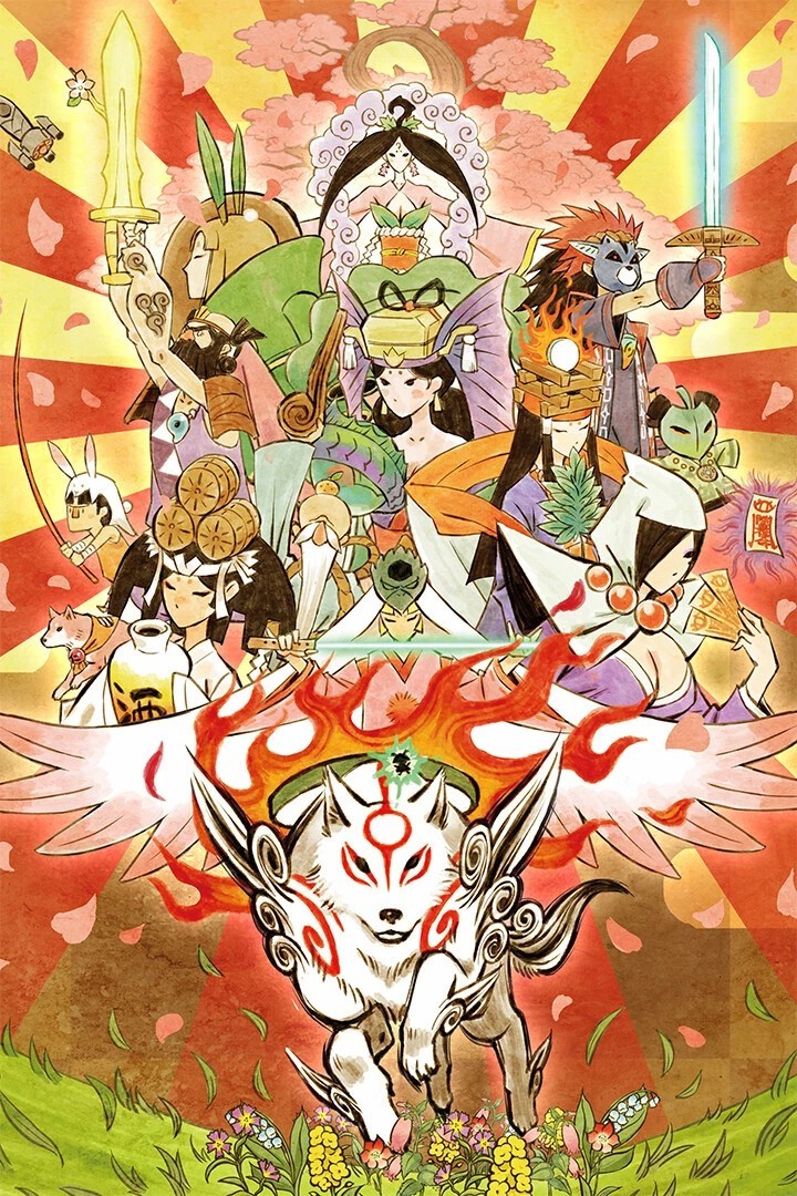 Okami Hd Console Video Games Poster print 14"x20" inches home decor gallery