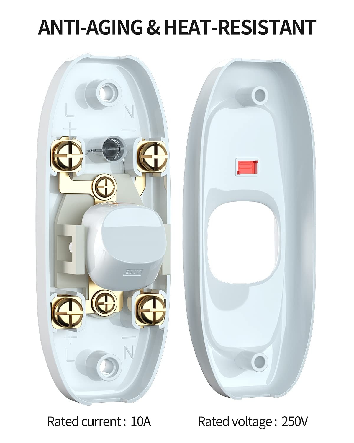 Appliance Switch On/Off Button Table Lamp Desk Light in-line Cord Switch 250V... gallery