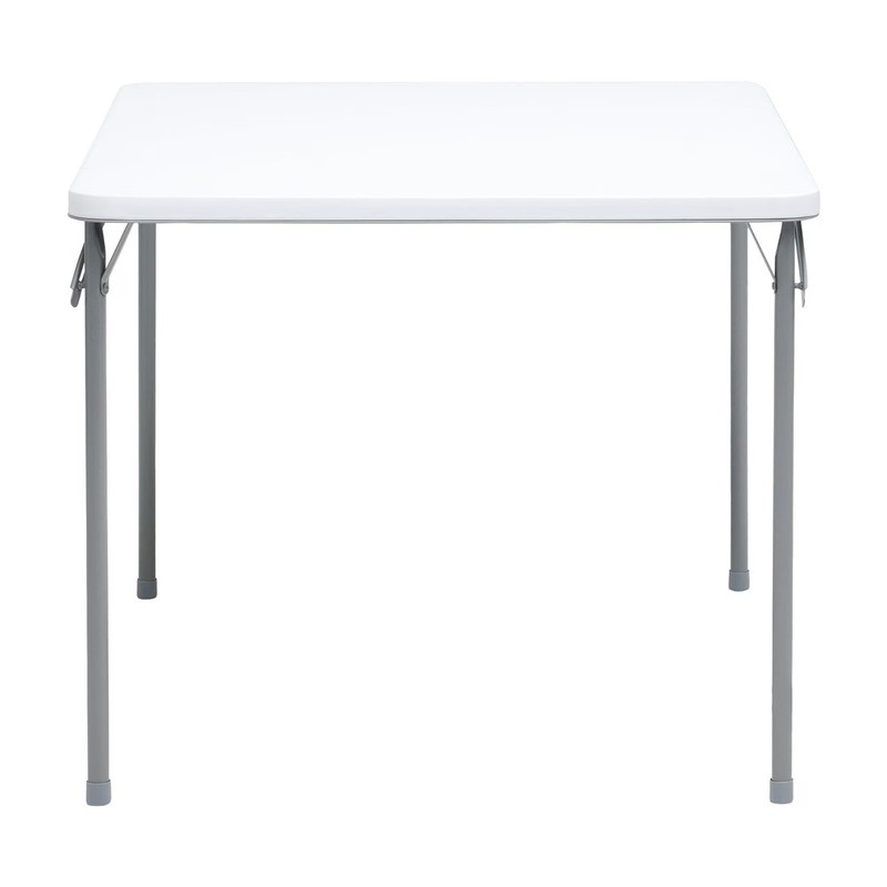 3ft Portable Plastic Folding Table Square Card Table Indoor Outdoor Dining Party gallery