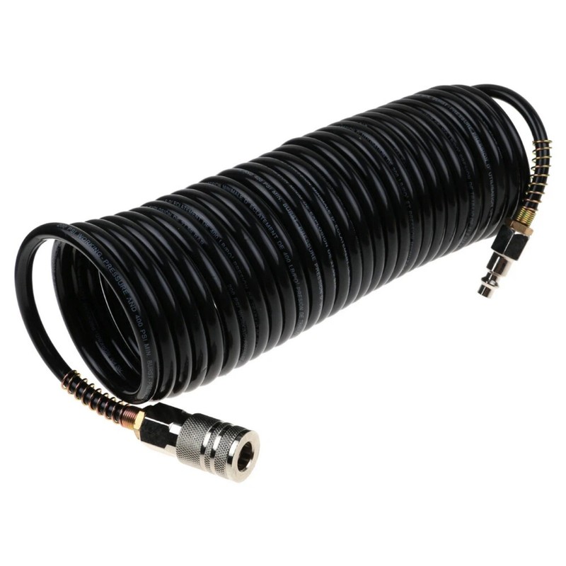 High Quality 1/4" 25FT Rubber Air Hose, 200PSI, with Quick Coupler for Air Tools gallery