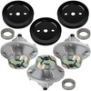 3 Caltric Spindle Assembly W/Pulley 48" Deck For John Deere X360 X500 X520 X530 gallery