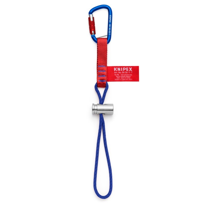 KNIPEX 00 50 13 T BKA 18" Tool Tethering Adaptor Straps w/ Captive Eye Carabiner gallery