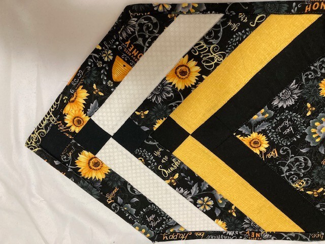 Spring,Summer, Fall "You Are My Sunshine "Quilted Table Runner 13 x36 in gallery