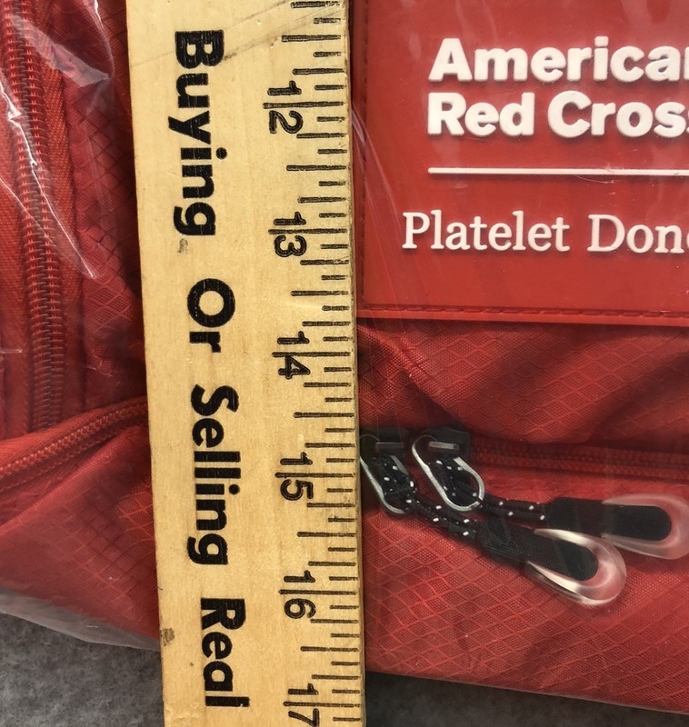 NEW American Red Cross Red Platelet Donor Drawstring Backpack 3