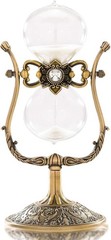 Hourglass Timer Sand Clock 60 Minutes, 360° Rotating Large 60 Min, White