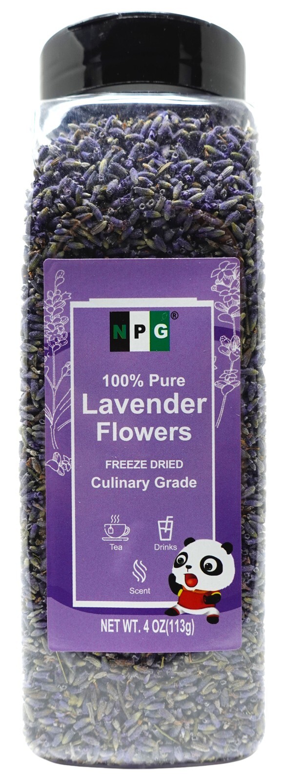 NPG 100% Pure Whole Dried Lavender Flower 4 Oz, For Tea, Food, Cake, and More gallery