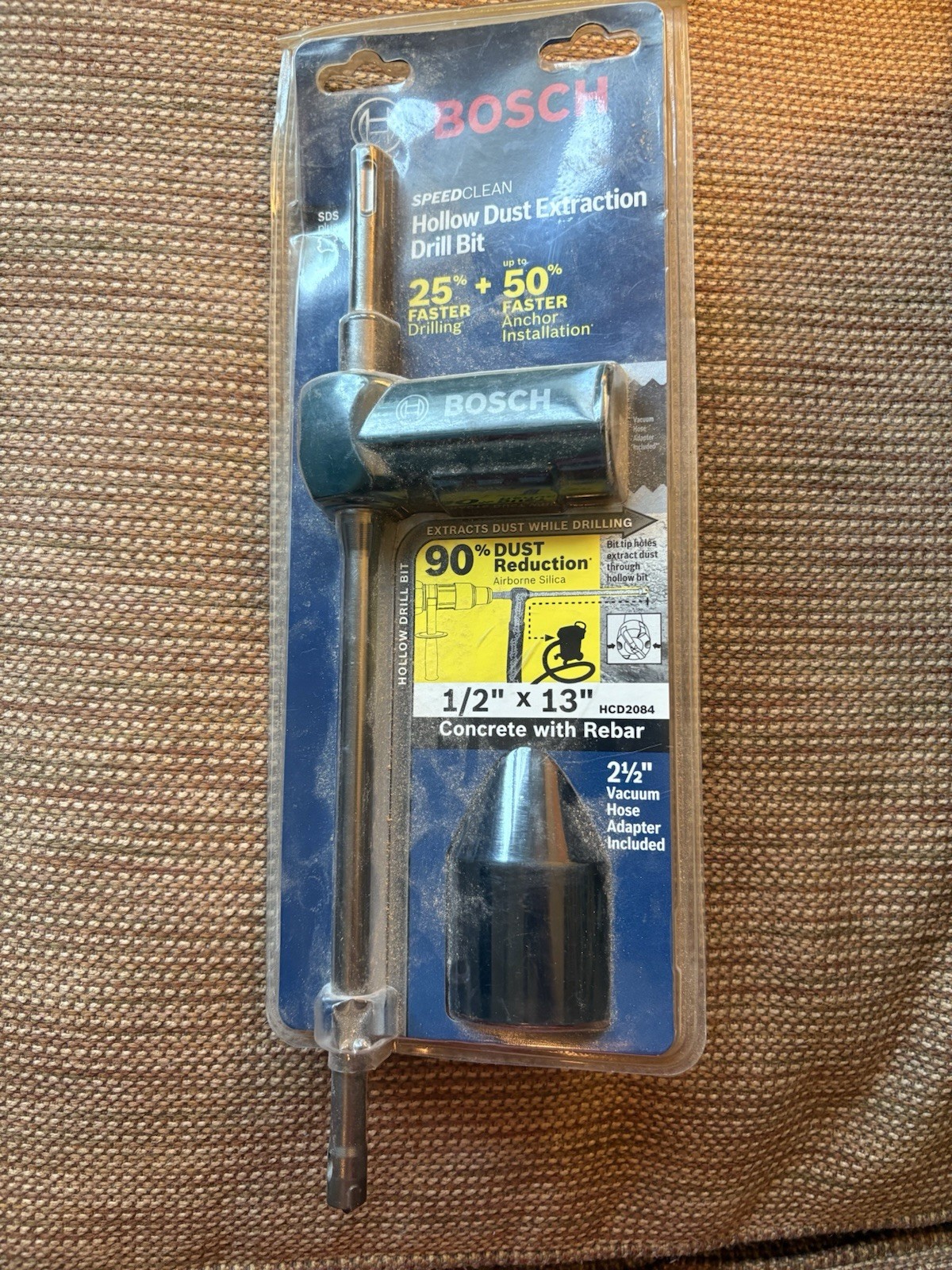 Bosch 1/2 In. x 13 In. SDS-plus Speed Clean Hollow Dust Extraction Drill Bit gallery
