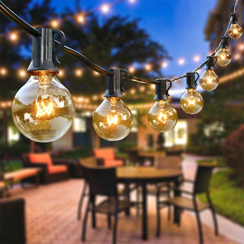 Outdoor String Lights For Patio Wedding Backyard Party Garden Porch Decoration gallery