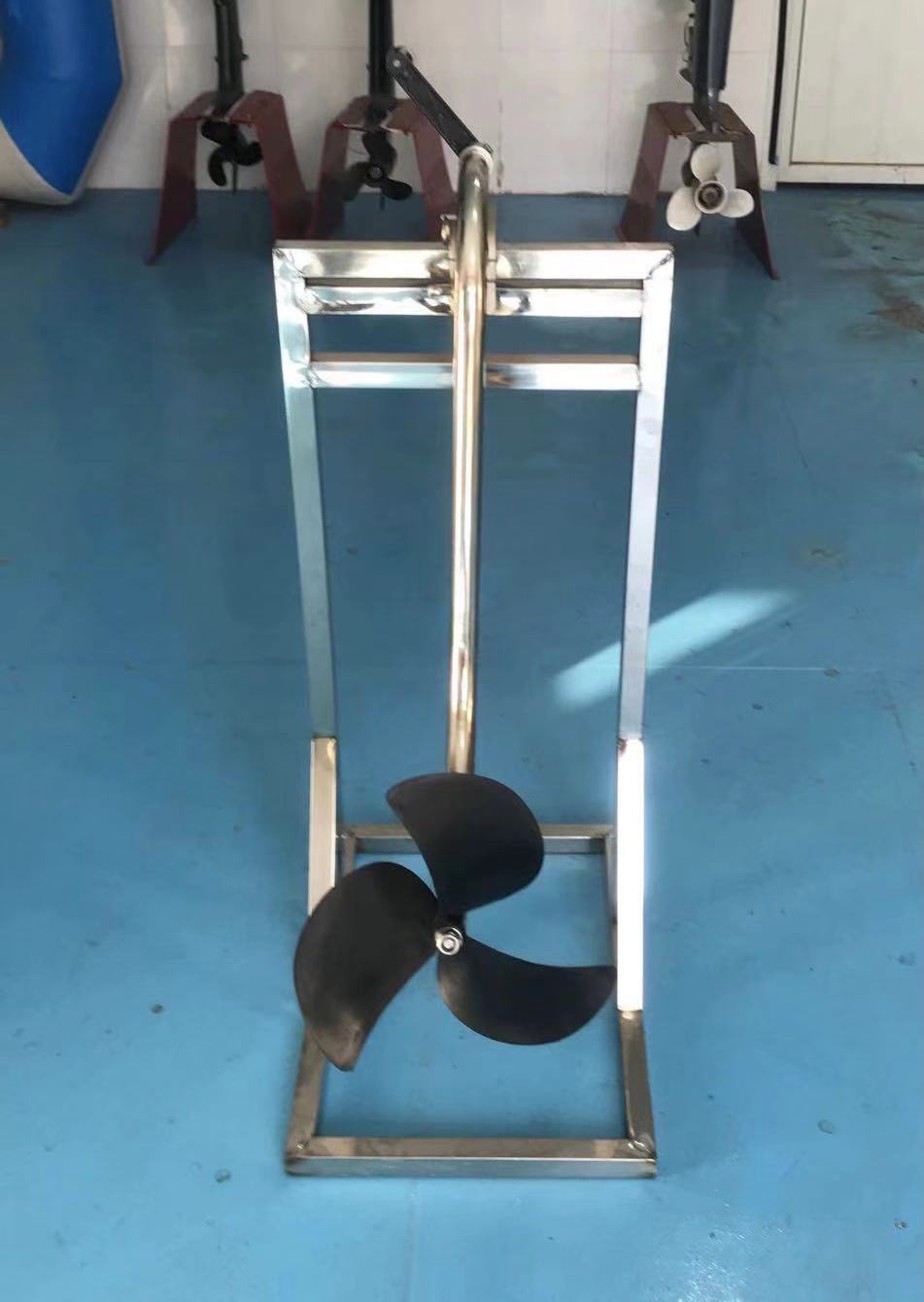 Hand Powered Outboard Propeller Saving Rubber Boat Paddle Hand Propeller Marine gallery