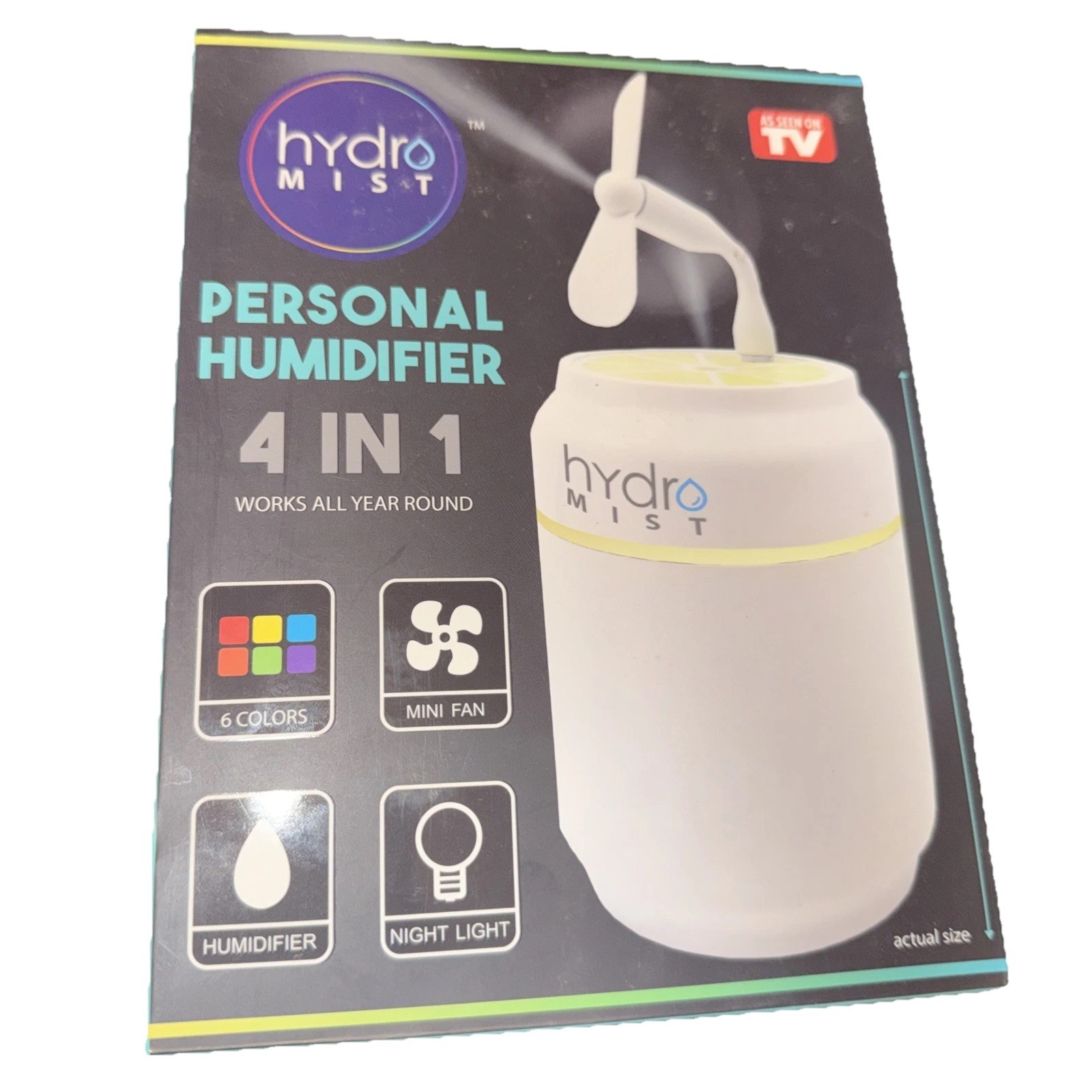 Hydro Mist 4 in1 Personal USB Humidifier Works all year round Ships Fast New gallery