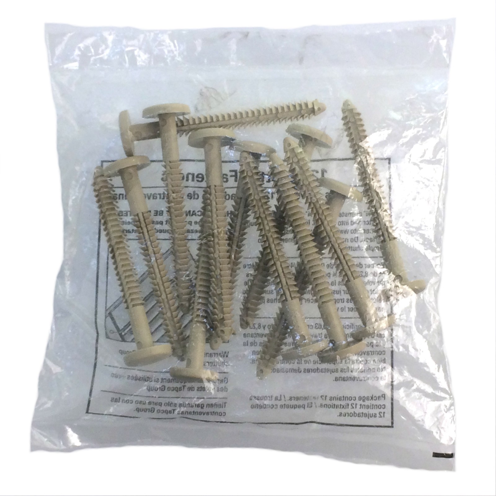12 Shutter Fasteners 3'', Beige Paintable, Press & lock, 12/Pack gallery