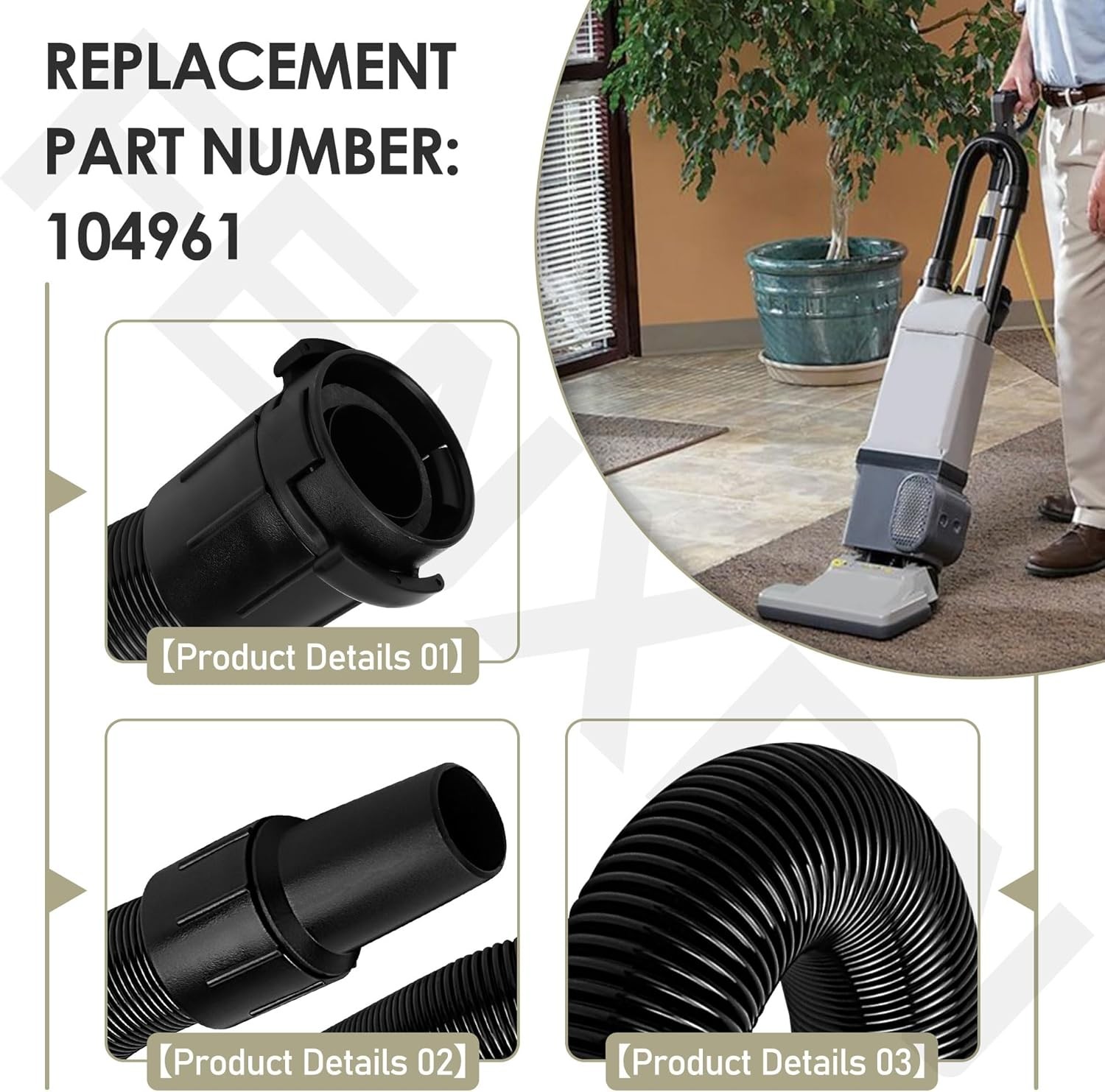 FOR PROTEAM HOSE, UPRIGHT 1500 15XP WITH O WAND -W gallery