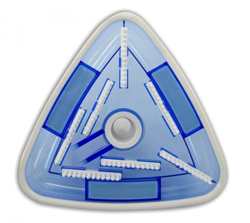 Aqua Select See-Thru Triangular Swimming Pool Vacuum Head w/ Brushes gallery