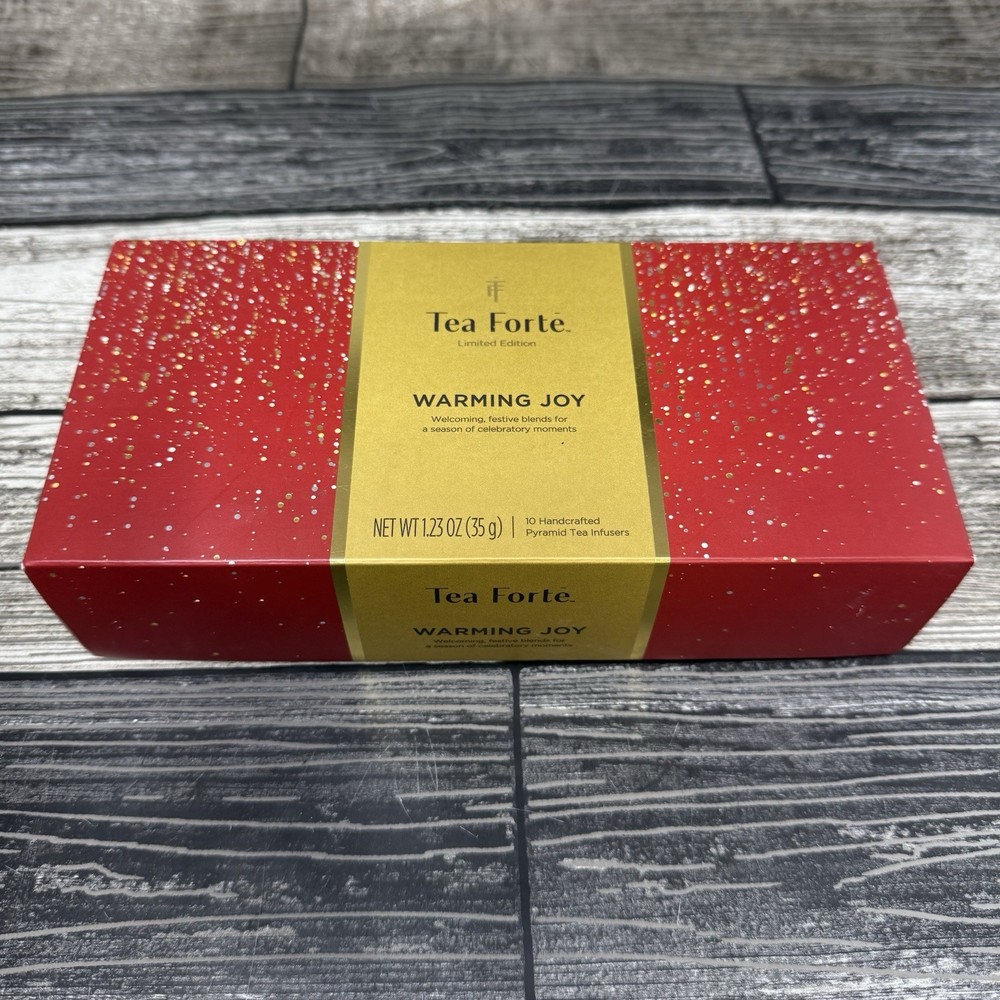 TEA FORTE, "Warming Joy" Petite Presentation Box of 8 Pyramid Infuser Bags *read