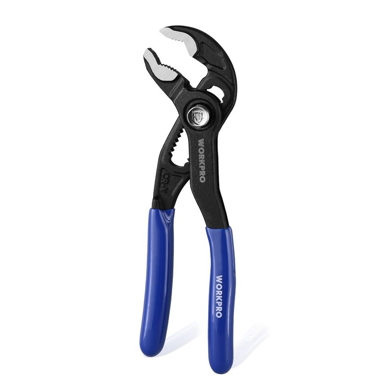 WORKPRO 5inch Water Pump Plier Quick Adjust Groove Joint Quick Release Push Lock gallery