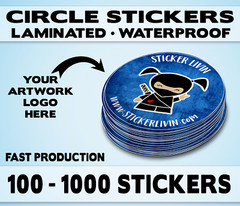 Custom circle stickers | Product Labels | Logo Stickers | Free Shipping