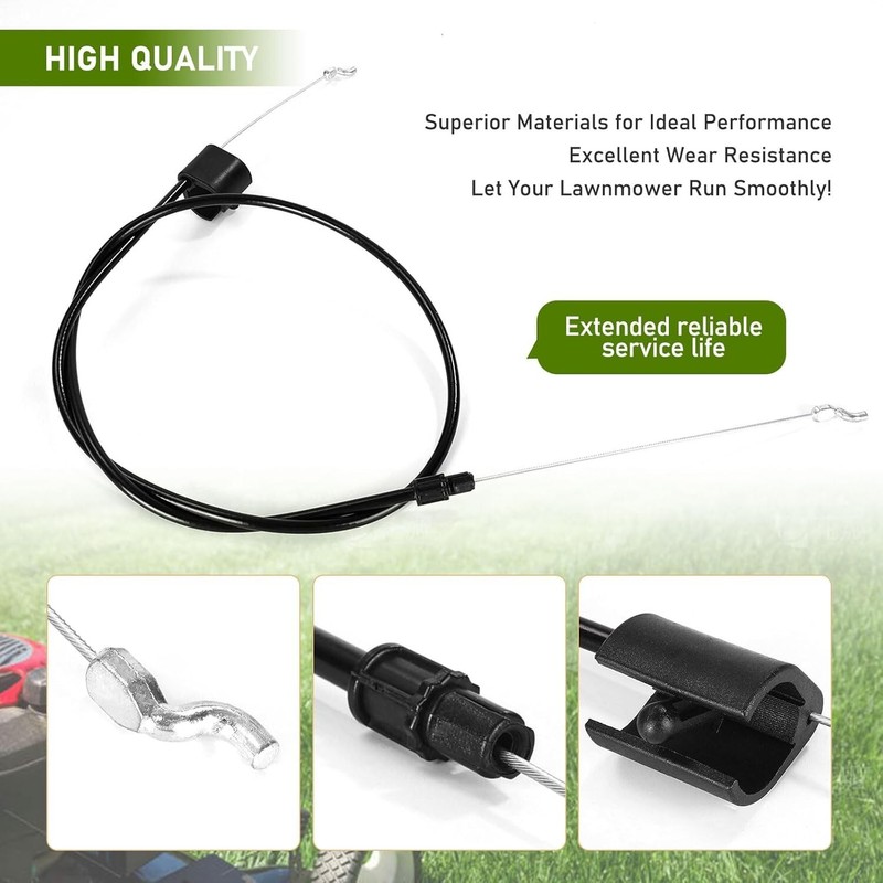 2Pcs 56Inch Replacement Engine Brake Zone Control Cable For Craftsman Lawn Mower gallery