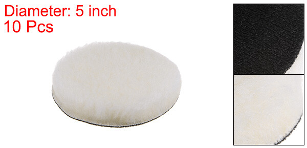10pcs Wool Buffing Pads 5 inch Polishing Pad Polishing Buffing Pad Hook and Loop gallery