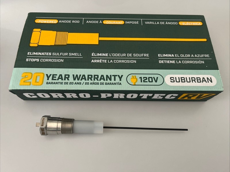 Corro-Protec RV Powered Anode Rod 120V Suburban Hot Water Heater gallery
