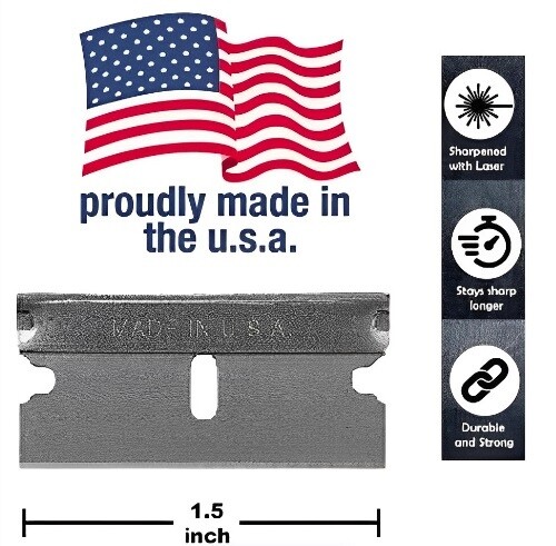 Razor Blades Single Edge Extra Sharp Super Strong Made in USA!! gallery
