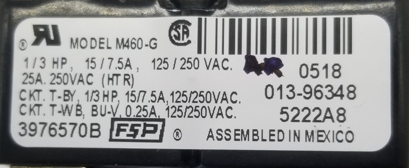 (Same Day Ship) Whirlpool Dryer Timer 3976570B Same Day Ship gallery