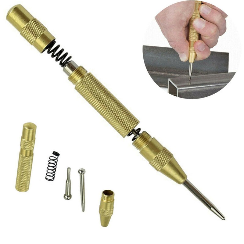 2PC Automatic Center Punch Strikes Surface Hammer Spring Loaded Window Breaker gallery