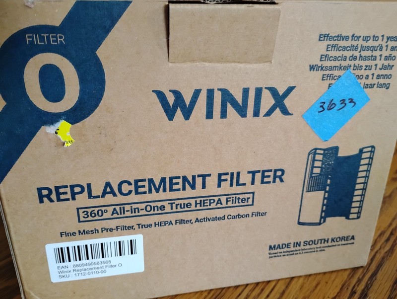 Winix Air Purifier Replacement Filter O 360 All-in-One True HEPA 1712-0110-00 gallery