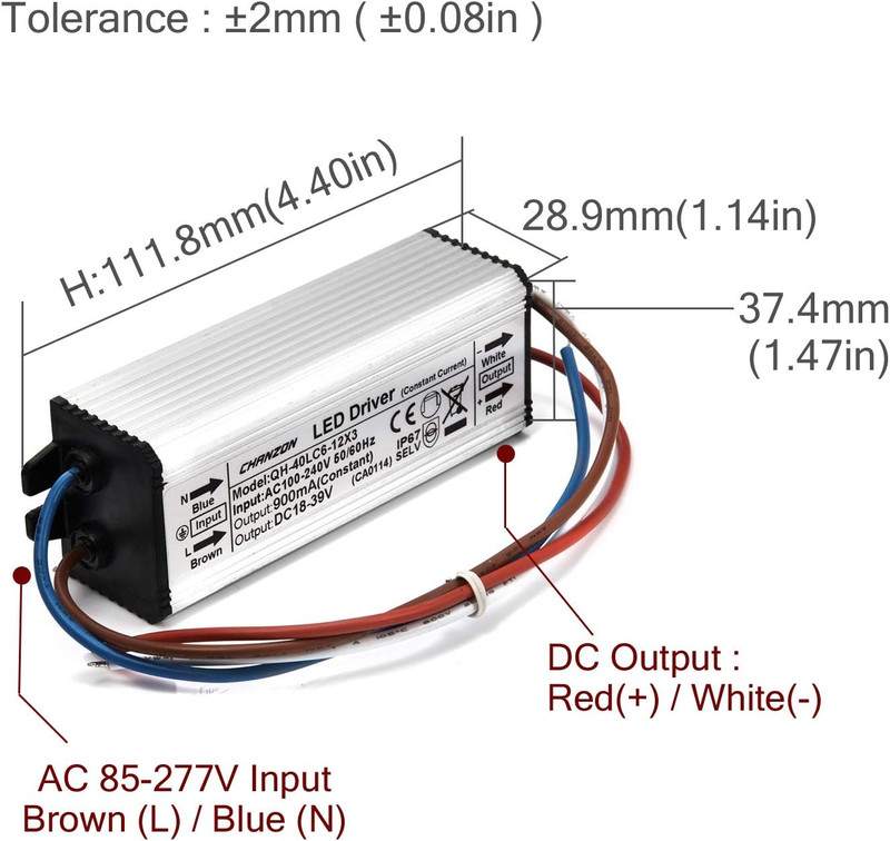 LED Driver 900Ma (Constant Current Output) 18V-39V (Input 85-277V AC-DC) (6-12) gallery